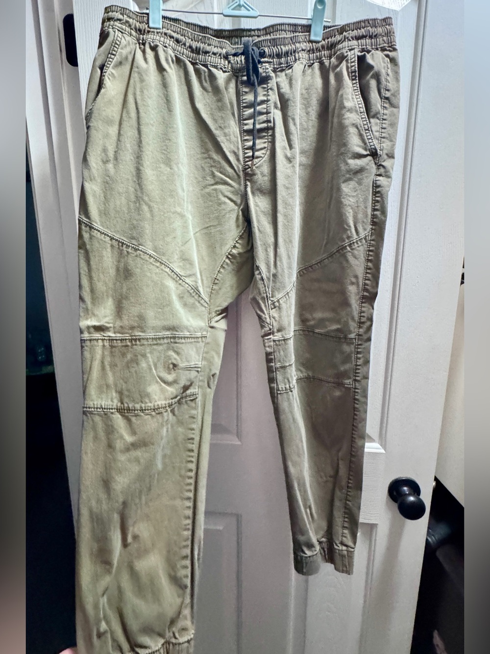 No Boundaries Olive Green Drawstring Jogger Pants